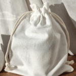 Load image into Gallery viewer, Cotton drawstring candle pouch
