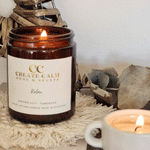 Load image into Gallery viewer, Medium Apothecary Candle in Amber Jar
